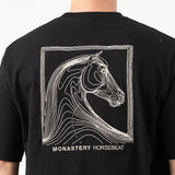 Monastery Horsebeat 7c T-shirt Oversized Black
