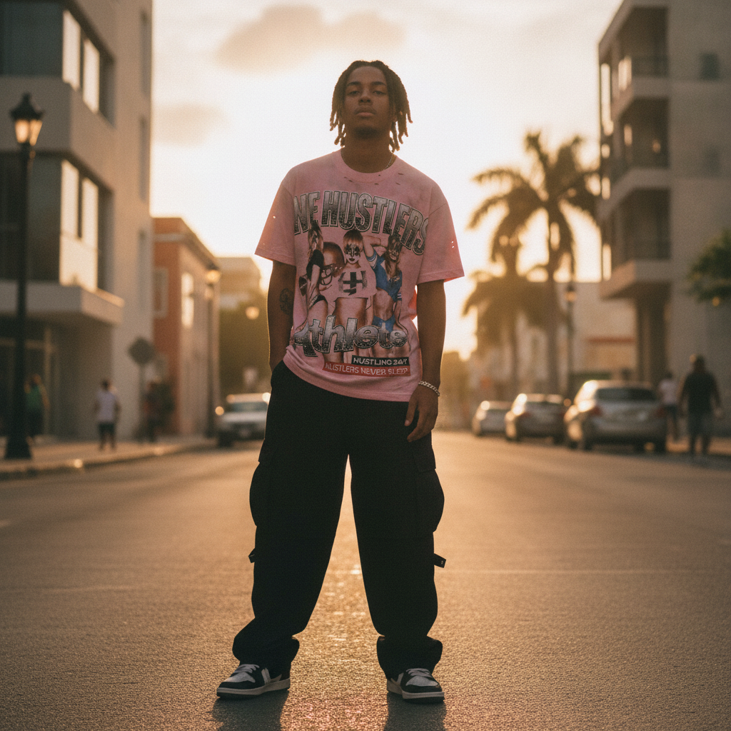 Outfits Streetwear Rosa en Caguas: Domina el Flow con la Life Hustlers 'Football Girls Pink' - New In The Box PR