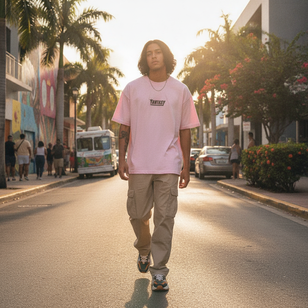 Fantasy Supply Monogram Tee Pink: El Flow de Bayamón, PR | New In The Box PR