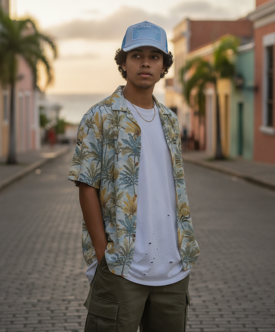 Aurum Gorra Blue: El Flow Boricua Que Define la Calle en PR | nibpr.com — Puerto Rico