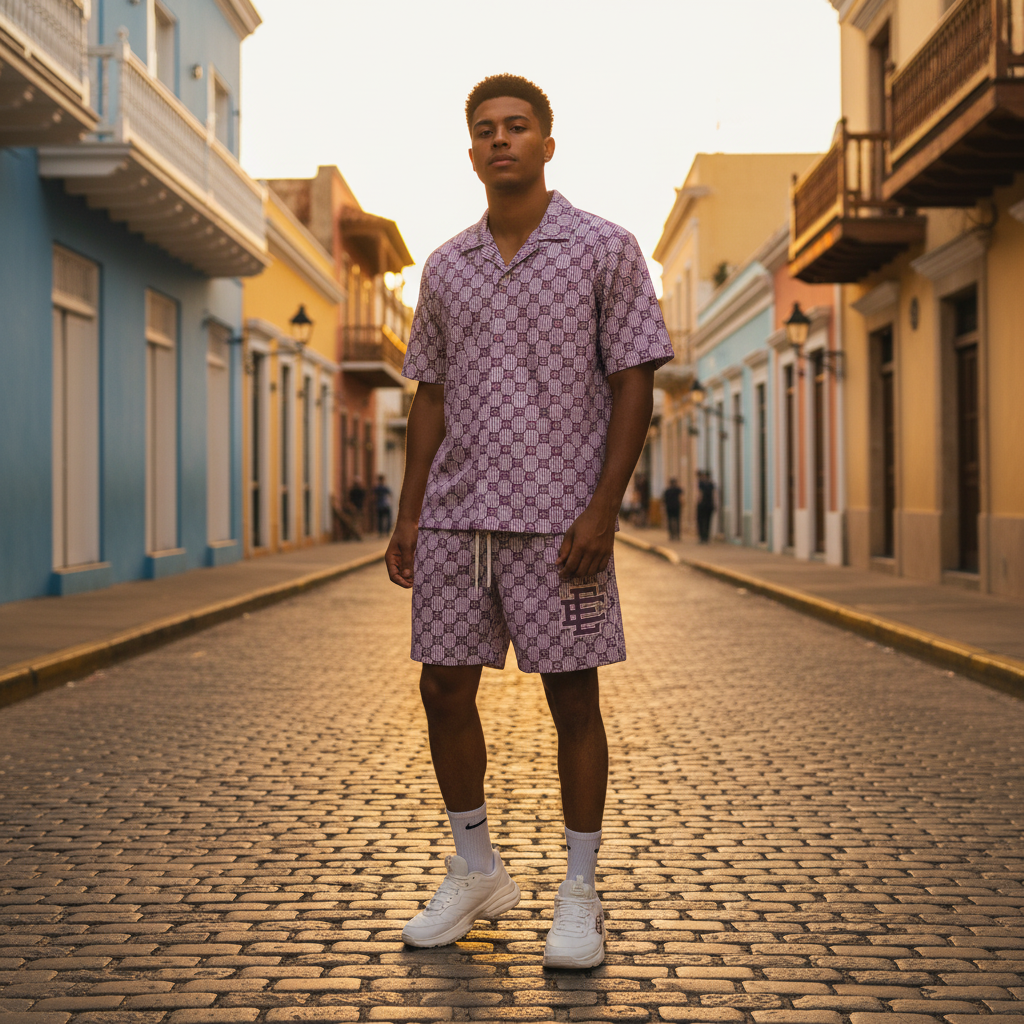 Comprar Eric Emanuel Purple Basic Short San Juan PR: La Joya Morada del Streetwear Boricua