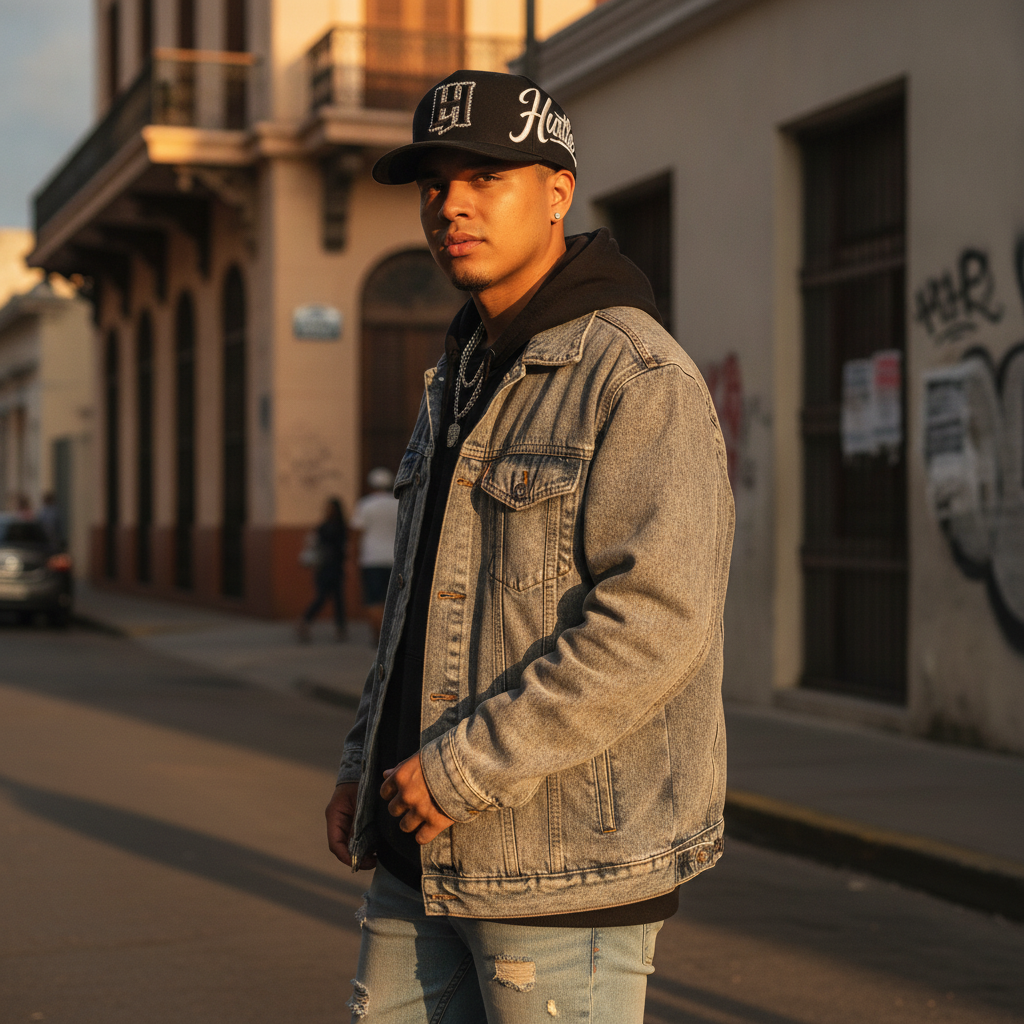 Gorra Life Hustlers Black/White Ponce PR: El Flow de la Perla del Sur por NIBPR — Puerto Rico