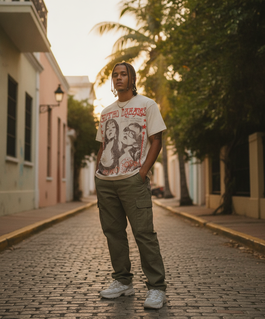 GFTD LA DREAMS BONE TEE Puerto Rico: El Flow Imprescindible en la Escena Urbana Boricua