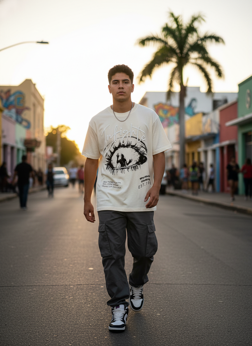 Escobar 'ATRAPADO' White T-Shirt: Tu Guía de Estilo Urbano en Caguas, PR — Puerto Rico