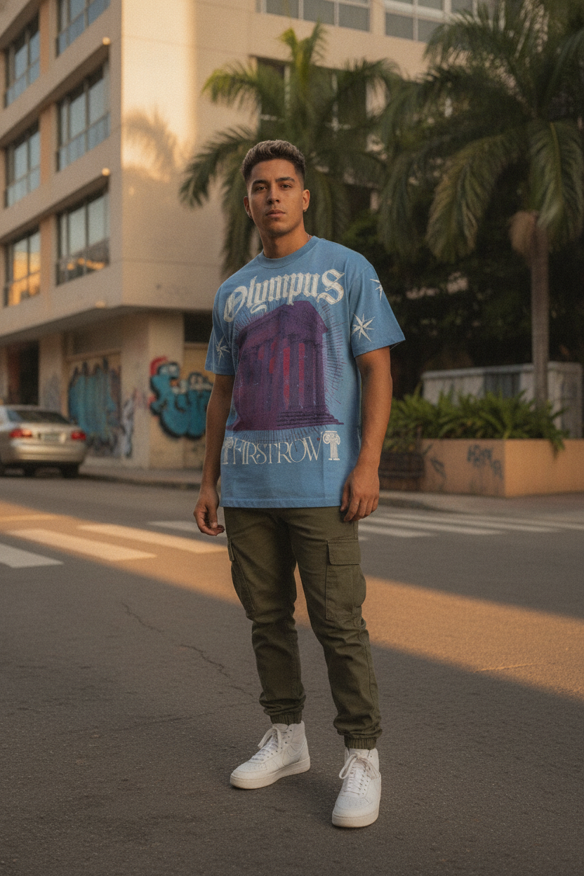 FRD Gods And Mortals Olympus Domain Tee Bayamón: La Camisa Exclusiva que Define el Flow Boricua — Puerto Rico