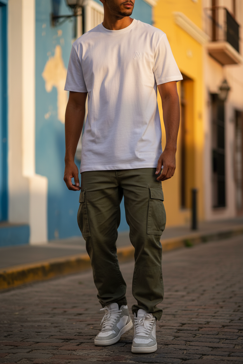 Aurum 'LINE WHITE' T-Shirt: El Flow Original del Streetwear Boricua – New In The Box PR — Puerto Rico