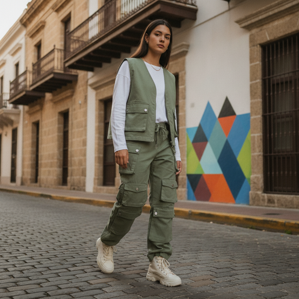 Pantalones Cargo Homme+Femme Verde en Ponce PR: Cacha el Flow que Rompe la Calle — Puerto Rico