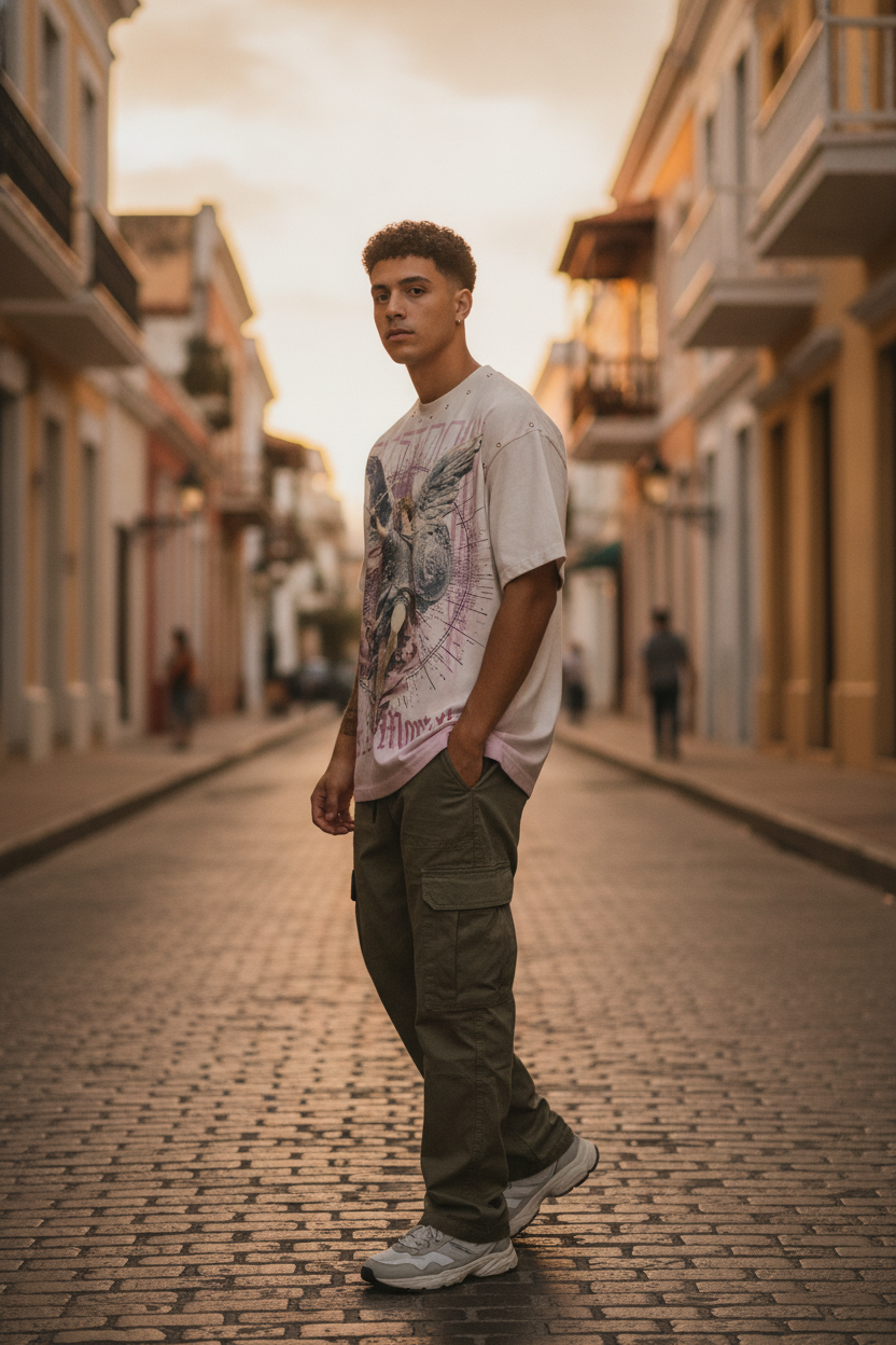 Comprar FRD Gods And Mortals Halo Power Tee en San Juan PR: El Icono Urbano que Define el Flow Boricua