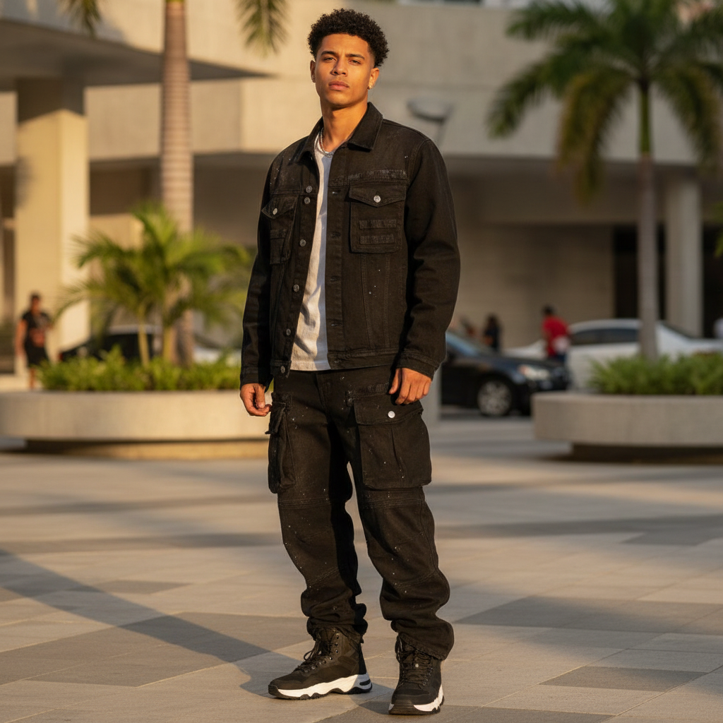 FRD Utility Cargo Pants Black en Carolina PR: El Must-Have del Streetwear Boricua