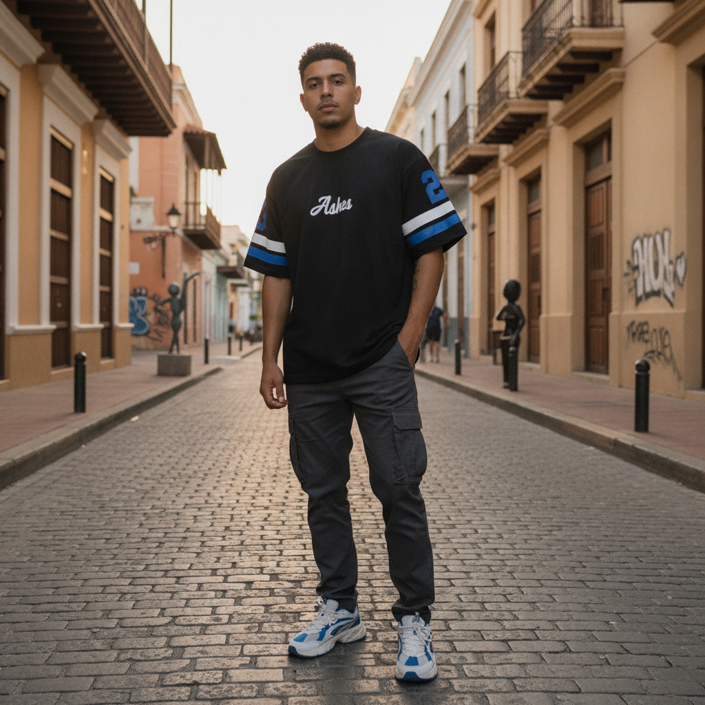 Escobar 'Ashes' T-Shirt Negra: El Icono Oversized que Domina el Streetwear en Ponce, PR