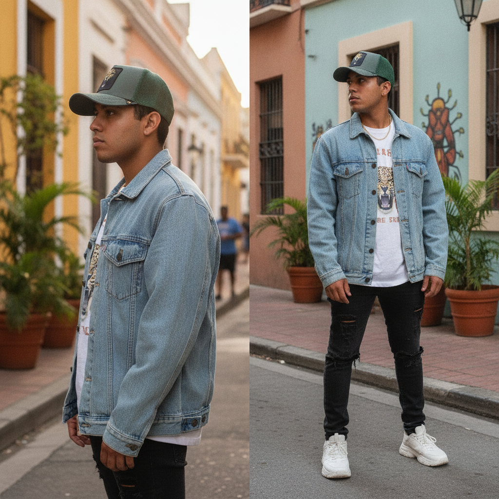 Gorras Trucker Leopardo Verde: El Flow Urbano que Domina Puerto Rico con Gold Star