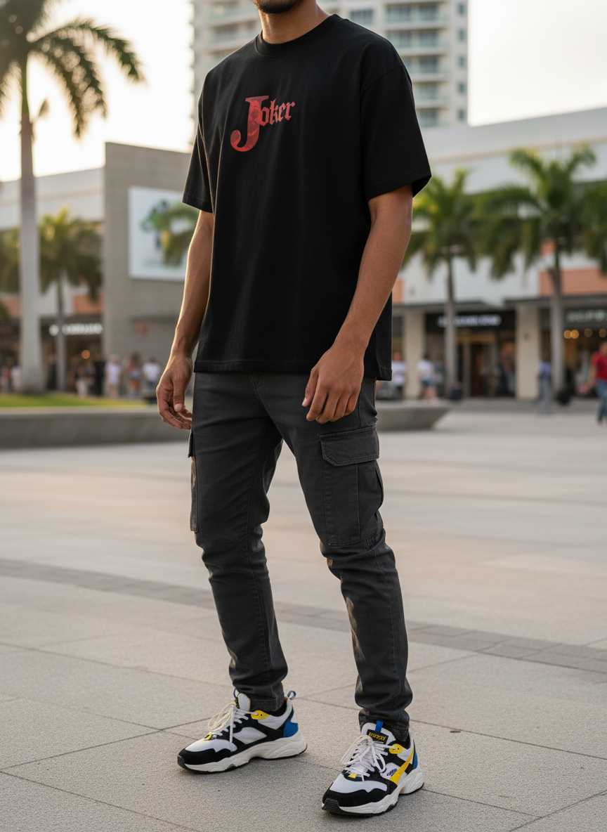 Escobar 2 Face Joker T-Shirt: El Flow Oscuro que Define Carolina, PR — Puerto Rico