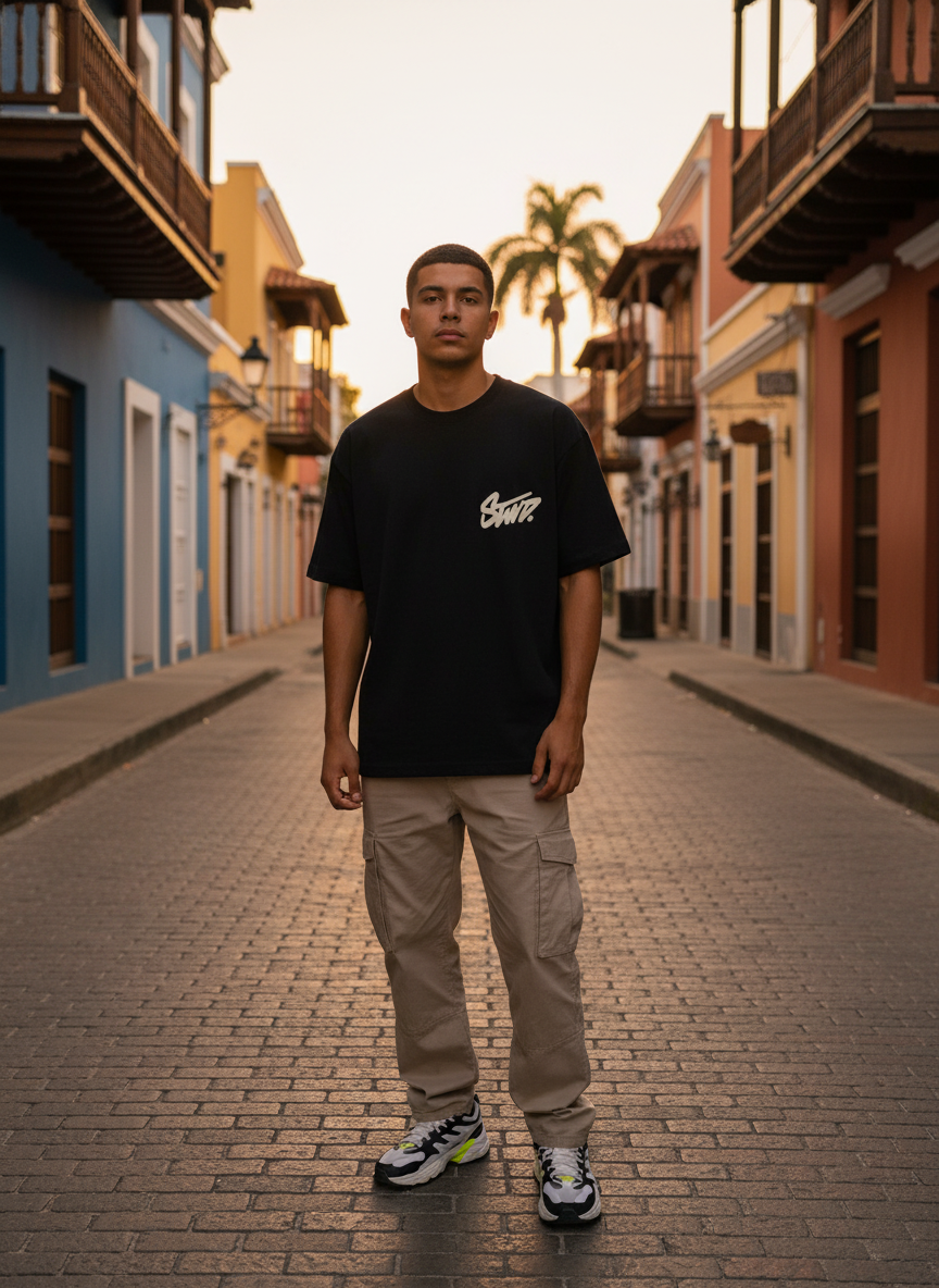 Comprar Camiseta Escobar BRAND STWD Negra en San Juan PR: El Esencial del Streetwear Boricua