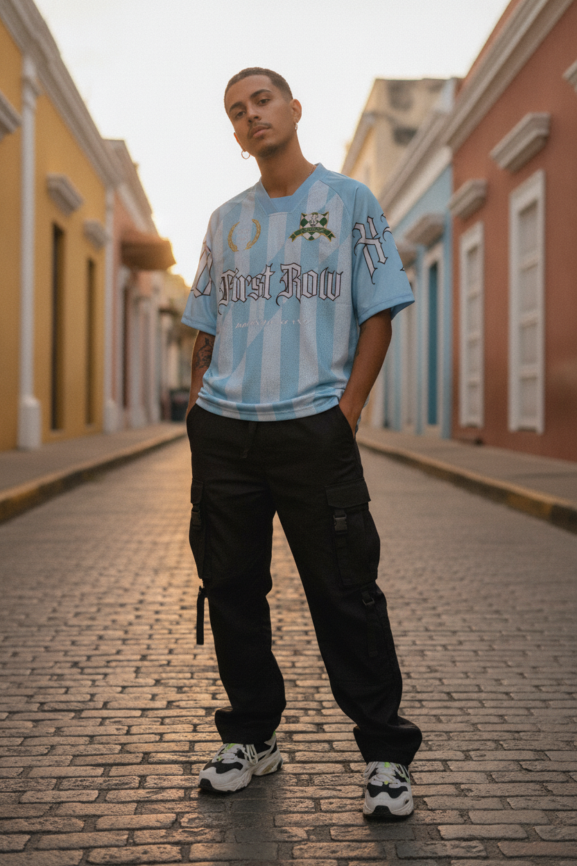 FRD Elite Field Jersey Azul: Tu Próxima Camisa Streetwear Exclusiva en PR