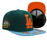 LOS ANGELES DODGERS STATE FLOWER BRIM WOOL SNAPBACK HAT