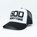 Gold Star trucker hat God White/Back (GS235)