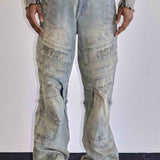 FRD MOTOR RACING Y2K DENIM PANTS #3117