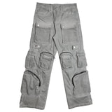 FRD UTILITY CARGO DENIM PANTS Grey 2201