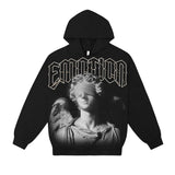 Mixed Emotion Blinded' Black Hoodie 0050
