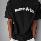 Escobar T-shirt Oversized Freedom in Darkness Negra 73913