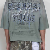FRD ETERNAL MYTHS BROKEN SCULPTURE CROPPED TEE 1008