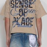 FRD LOST PARADISO SHOUTING NIGHT CROPPED TEE 2205
