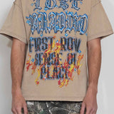 FRD LOST PARADISO SHOUTING NIGHT CROPPED TEE 2206