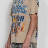 FRD LOST PARADISO SHOUTING NIGHT CROPPED TEE 2206