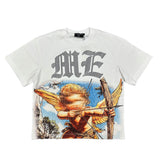 Mixed Emotions White angel Rhinestone Tee 5412