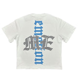 Mixed Emotions White angel Rhinestone Tee 5412
