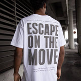 Escobar T-shirt oversized Escape on the move Blanca 73917