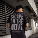 Escobar T-shirt oversized Escape on the move Negra 73918