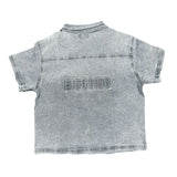 Mixed Emotions Set  Paisley Blue Denim Short 0098