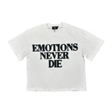 Mixed Emotions T-shirt Blanca con Rhinestone 003104