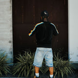 Mixed Emotions Rhinestone Blue Denim Short