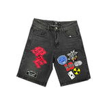 Mixed Emotions  Danger' Patch Shorts 8081