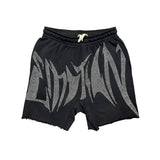Mixed Emotions Wild  Rhinestone Shorts 8082