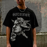 T-shirt Box Fit Sylence Black