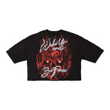 FRD Wake Upend Be Fierce Crop tee