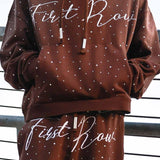 FRD Conjunto de Rhinestone Marron