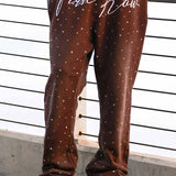 FRD Conjunto de Rhinestone Marron