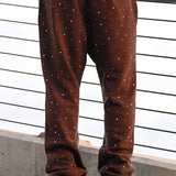 FRD Conjunto de Rhinestone Marron