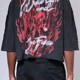 FRD Wake Upend Be Fierce Crop tee