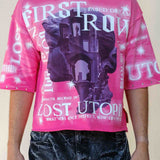 FR Lost Utopia Oblivion  Pink Tee