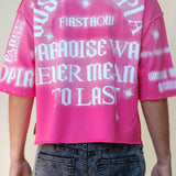 FR Lost Utopia Oblivion  Pink Tee