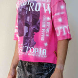 FR Lost Utopia Oblivion  Pink Tee