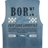Pure Overdrive Washed Blue Tank Top