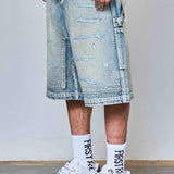FRD Rhinestone Jorts Blue