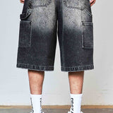 FRD Rhinestone Jorts Black
