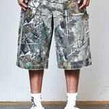 FRD Rhinestone Jorts Camo